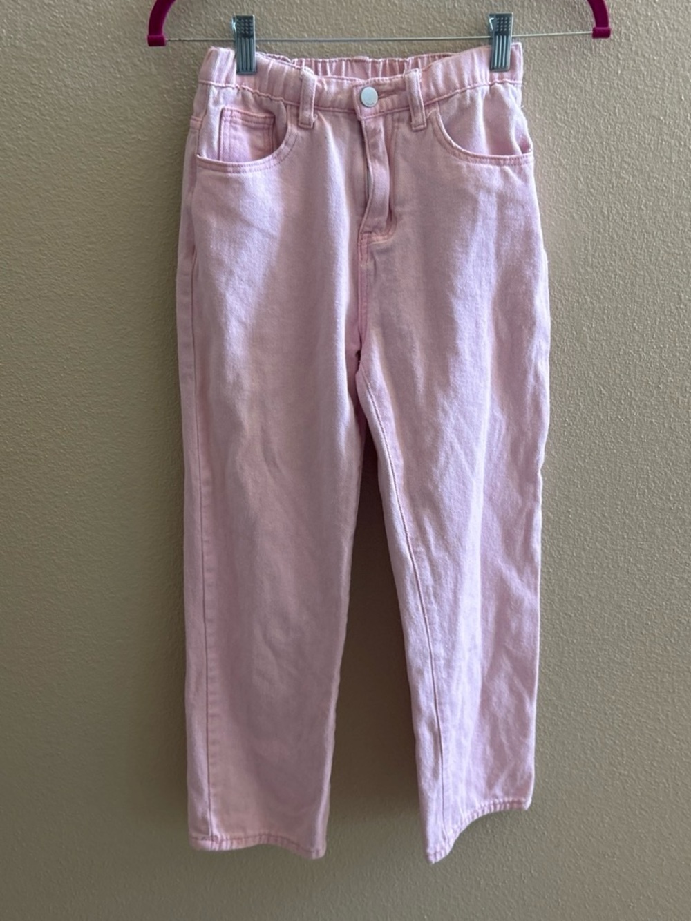 High-Rise Pastel Pink Women’s Jeans